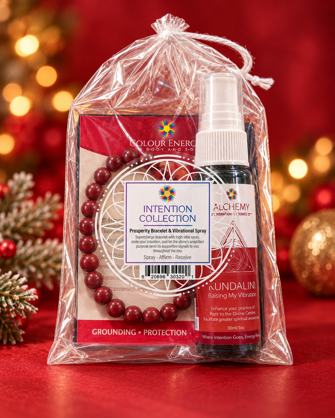 Red Intention Collection Kit – Red Jasper bracelet and Kundalini Spray